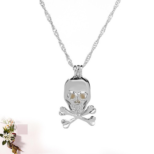 Totenkopf halskette geschenk - totenkopf-halskette,