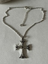 Modeschmuck Anhänger -Kreuz mit Kette