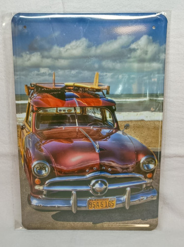 Blechschild ford woody kombi - blechschild,