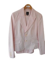 Hosenanzug Esprit rot-rosa gestreift Gr. 38 Baumwolle/ Polyester