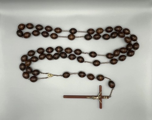 Rosenkranz holzperlen mit - rosenkranz,