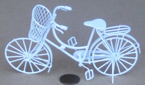 Fahrrad weiß metall damen - damen, mit