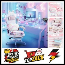 Cute Katze Gaming Stuhl Stoff