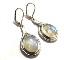 LLD La Luna Design Mondsteinohrhänhger Ohrhänger 925 er  Silber Mondstein