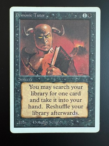 Mtg demonic tutor - mtg, 1x