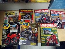 Motorrad Zeitschriften PS , Das Motorrad, Enduro Sammlung 1983-89
