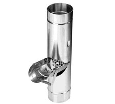 Regenrohrklappe Regenwasserklappe mit Sieb Zink Titanzink Regenklappe Zambelli