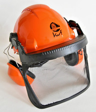 Forsthelm mit Visier Peltor 3M Gehörschutz Schutzhelm Waldarbeiterhelm Gr 54-62