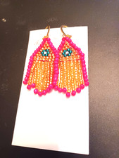 Ohrringe- Handgefertigte Frauen-Ohrringe- Handarbeit- Glasperlen - Neu