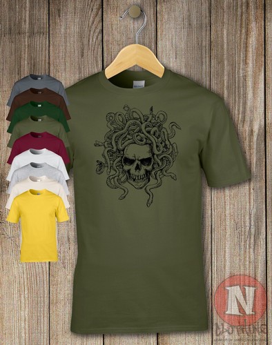 Grunge schädel medusa shirt - medusa, t-shirt