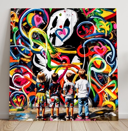 Pop art graffiti banksy - pop,