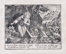 Jacob Jakob hermit Einsiedler engraving Kupferstich M.de Vos Sadeler 1600