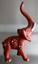 Schöne seltene Goebel Ton Figur Braun Elefant Keramik Deko, Geschenk,  Vitrine..