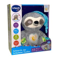 VTech Baby Schnarchi, das Schlummer-Faultier – Kuscheltier mit Nachtlicht, ab 0
