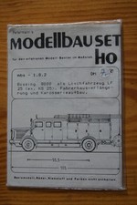 Petermann Modellbau Set 1.8.2. , Büssing 8000, Löschfahrzeug , unbenutzt in OVP