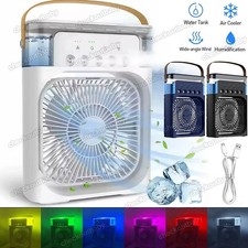 3-in-1 Mini Luftkühler Klimaanlage Ventilator LED Nachtlicht Luftbefeuchter Büro