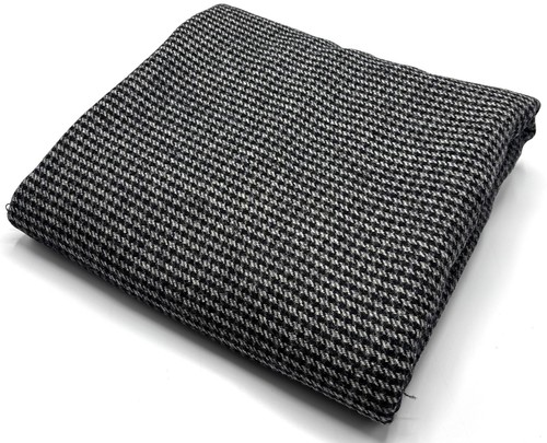 Grau braun wollstoff dogtooth - grau,