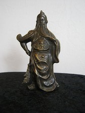 Sehr schöne Bronze General Guan Gong Yu, ca. 16cm, sehr detailliert
