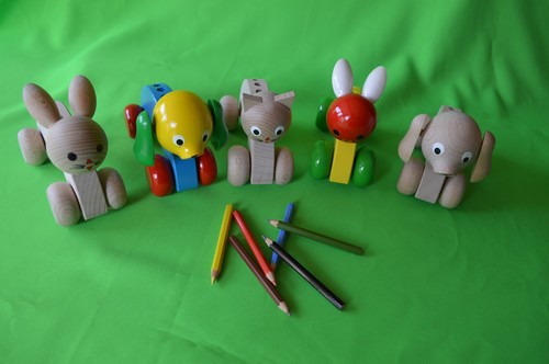 Holz tiere spielzeug - holz,