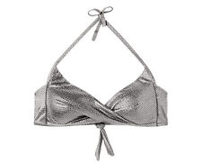 Calzedonia Audry Triangel Bikini Oberteil Top Silber Gr. 80A/75B/70C