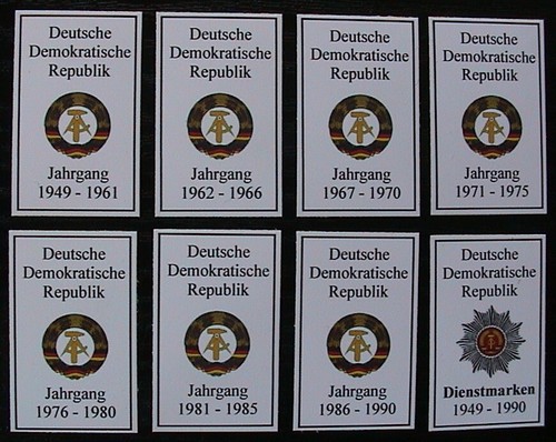 Ddr rückenschilder für - ddr,