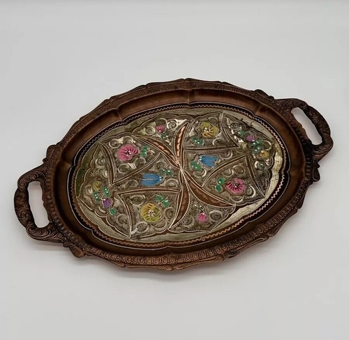 Kupfertablett vintage antik - kupfertablett,