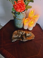 Vintage Nilpferd Schote Figur