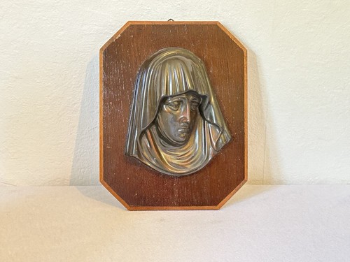 Wandbild maria auf holz - auf,