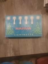 DDR 10 teilig Lichterkette Narva weiß funktionstüchtig Weihnachtsbaumbeleuchtung