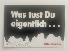 KLAUS STAECK, Wahlpostkarte -