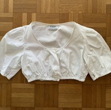 Dirndl Bluse Klassisch von H.Moser weiß, Gr.36, NP 99,90€