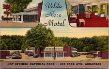 Linen Postcard Velda Rose