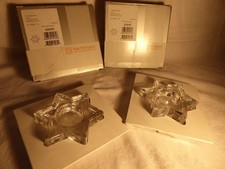 Nachtmann Teelichthalter 2 x Tischlicht Stern unbeschädigt in OVP