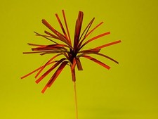 10 Deko Palmwedel Spieße :ROT