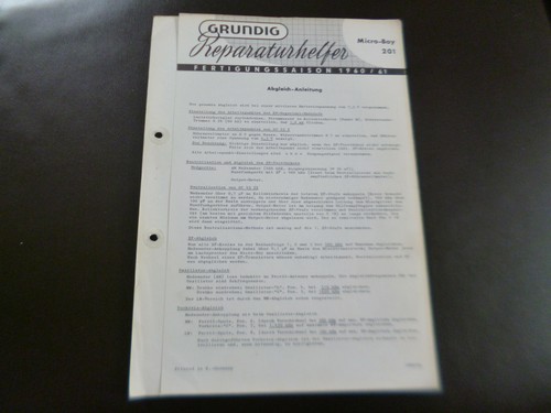 Original service manual - original,