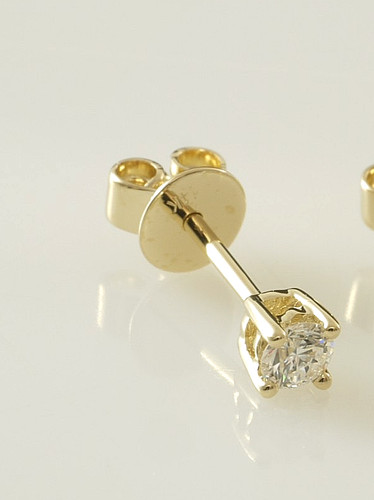 585 gold brillant ohrstecker - gold,