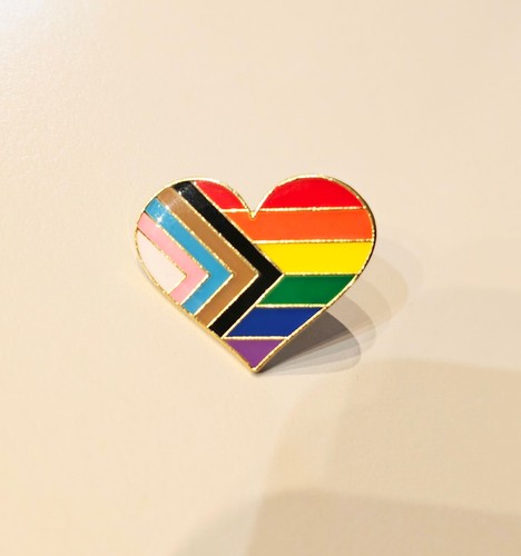 Progress pride herz anstecker - progress,