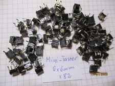 82 Stück Mini Taster Schalter Drucktaster 6x6mm gebraucht