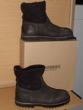 SHABBIES AMSTERDAM Stiefeletten Echtleder Lammfell Gr.41 s.gut.Zustand