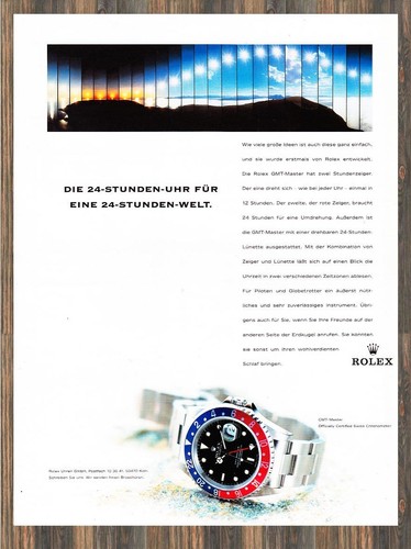 Rolex gmt master reklame - rolex,