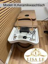 Head Spa-Wellnessliege 3 mit Keramik-Waschtisch und Massagebank - lieferbar!