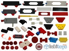 Lego® Eisenbahn Zubehör 4,5V TRAIN Waggon Lok Achse Rad Platte Magnet Teile