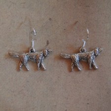 Ohrringe Hund, Tier, Dackel *Neu*, Ohrhaken aus Chirurgenstahl versilbert