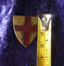 US Crest Abzeichen Army wohl post WWII emailliert an Nadel Einheitsabzeichen alt