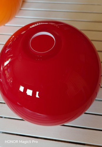 Glasleuchte rot unikat - 1, rot,