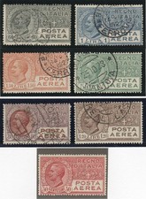 ITALIEN 230/3, 254, 279/80 °/* = ITALY Scott #C3/9 f/u = ITALIA C.E.I. 3/7+10/11