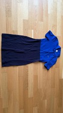 Lacoste L!VE Colorblock Polo-Kleid | Blau und Schwarz | Gr. S | 94% Baumwolle
