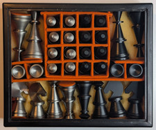 vintage Schachfiguren, Stahl