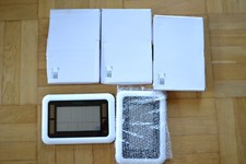 5 Stück Conrad Solar Funk-Wanduhr Digital 280 mm x 190 mm x 23 mm Weiß - defekt