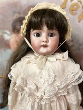 Baehr & Proeschild 389  DEP – antike Porzellanpuppe vor 1900, 63 cm – Rarität